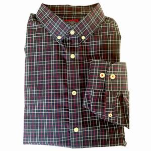 UNTUCKit Long Sleeve Button Shirt Navy Blue Checkered Slim Fit SZ XL